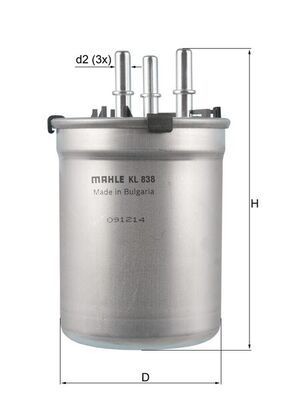 NEU - Knecht KL838 Kraftstofffilter FüR Audi-image