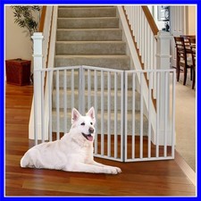 Pet Gate - 3-Panel Indoor Foldable Dog Fence for Stairs, Hallways, or Doorway...
