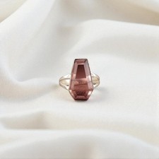 Rhodolite Gemstone 925 Sterling Silver Handmade Jewelry Ring Gift For Girlfriend