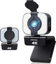 4K Full HD Streaming Webcam With Microphone Light MIC USB For PC Desktop Laptop