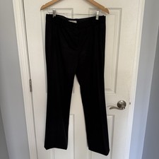 PRADA Vintage Womens Black Wool Pants Made In Italy Size 42
