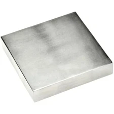 SE 4" x 3/4" x 4" Steel Bench Block - Heavy-Duty Tool for Jewelry Maki