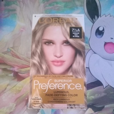 Loreal Superior Preference Hair Color 7.5A Medium Ash Blonde Natural Shine