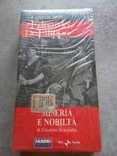 IL GRANDE TEATRO DI EDUARDO DE FILIPPO - MISERIA E NOBILTÀ - VHS + LIBRETTO...