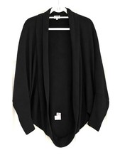 Suburban Riot Black Duster Cocoon Cardigan Size S Made in USA Athleisure Capsule