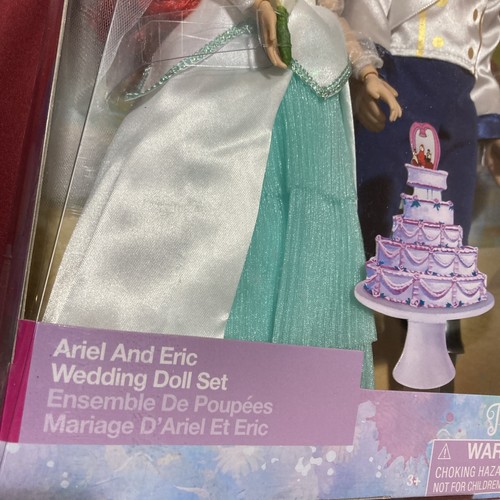 Disney Parks Ariel and Eric Wedding Doll Set – The Little Mermaid New - Picture 6 of 14