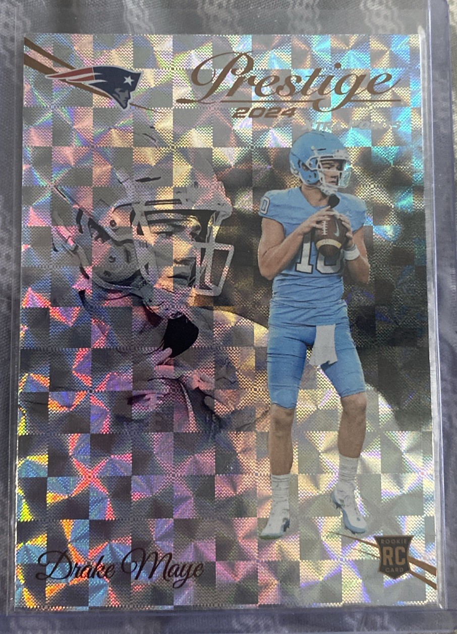 2024 Panini Prestige - Rookies Drake Maye #304 Xtra Points Hyper (RC)