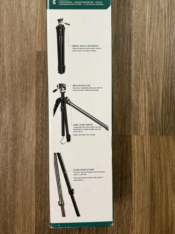 Vortex Optics High Country II Tripod Kit Aluminum Tripod Pan Head - Image 3 of 4