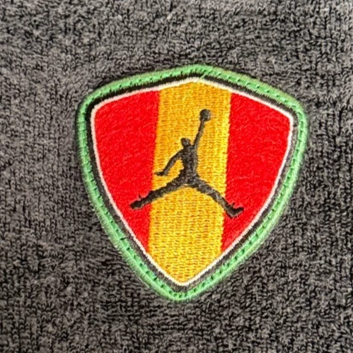 Vintage 2000s Air Jordan Track Jacket Mens XL Rasta Terry Cloth Gray Y2K - Image 4 of 4
