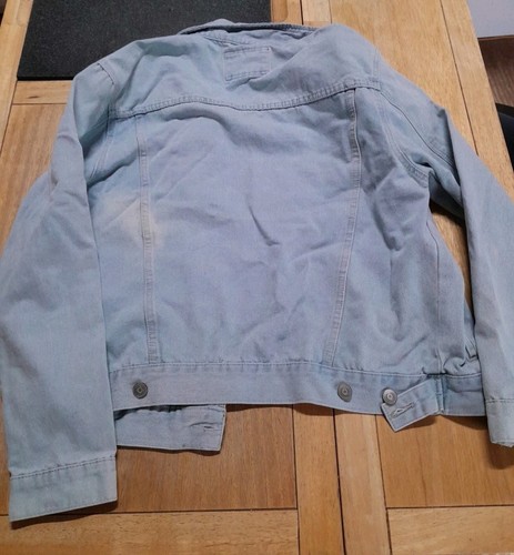 Hudson and Barrow Jean Jacket Denim Men's Medium Distressed - Picture 12 of 13