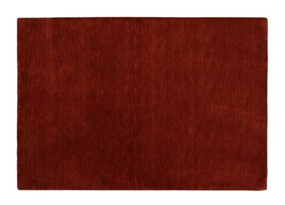 Tapis Gabbeh Tissé À La Main 100% Laine Orange Unicolore 120x180 Cm HL1077 - Photo 1/4