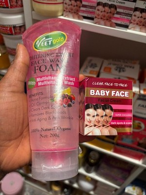 Veet Gold and Baby Face for Dark Sport and Pimples 100ml