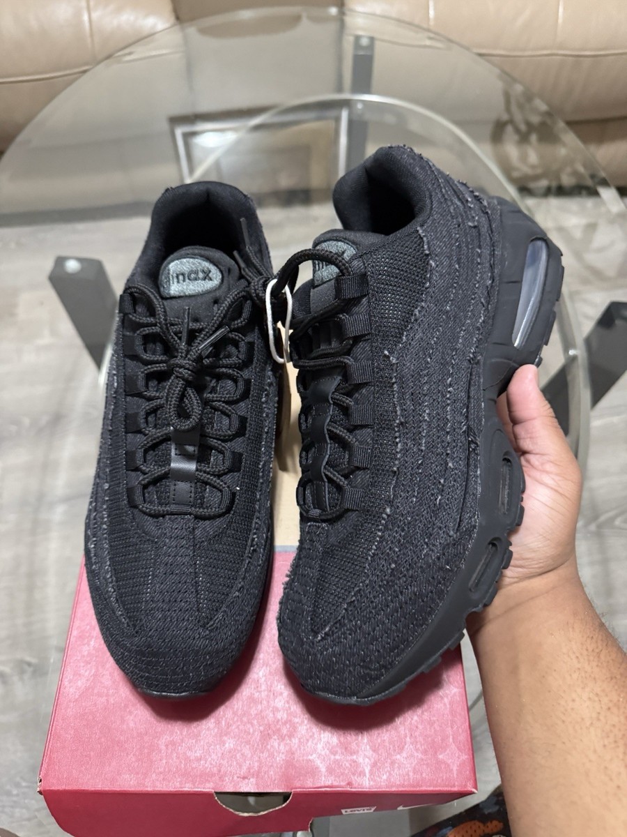 シューズ(男性用) NIKE AIR MAX 95 G 10 (US) Levi's x Nike Air Max 95 OG Black Anthracite Size 11.5 Brand New