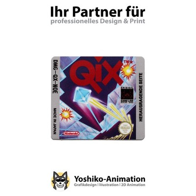 QIX [DMG-QX-NOE] GameBoy Ersatz Label Aufkleber
