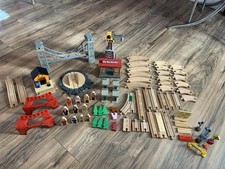 Vintage Thomas  Friends Wooden Railway Tracks And More 68 Pieces