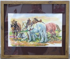 Walter Maria Hendrick #4 (32x52cm) "Pferde"