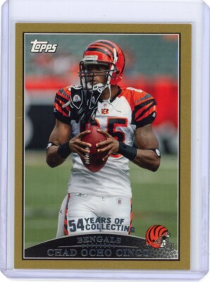 2009 TOPPS GOLD CHAD OCHO CINCO JOHNSON #206 CINCINNATI BENGALS 0757/2009
