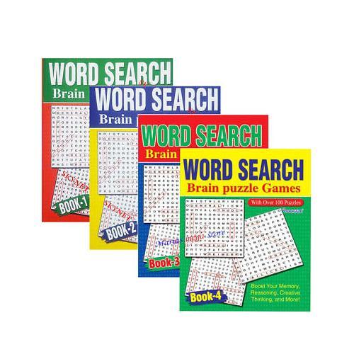 A4 Large Print Word Search Puzzle Book Books 130 BRAIN PUZZLES - BOOKS ...