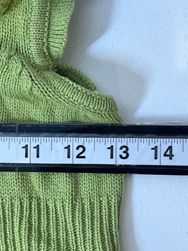 Crazy 8 Dress Girls Sweater Size Medium 7 8 Kids Green Cable Knit Casual Fall - Picture 12 of 13