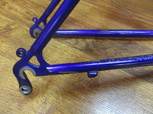 RARE VINTAGE GARY FISHER EVOLUTION STEEL 26" FRAME 88M PRESS FIT BB 16" PURPLE - Picture 7 of 12