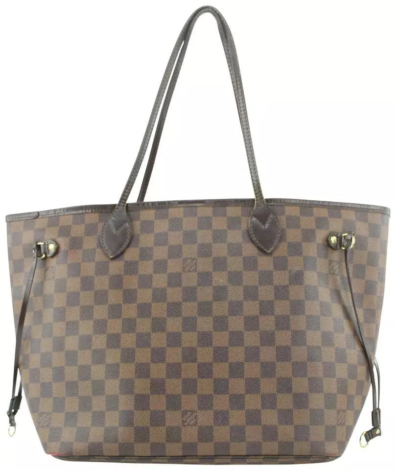 Louis Vuitton Damier Ebene Neverfull MM Tote Bag 1LV1228 eBay