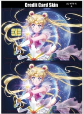 Sailor Moon Credit Card Smart Sticker Skin Pre-cut Small Chips Bank Debit
