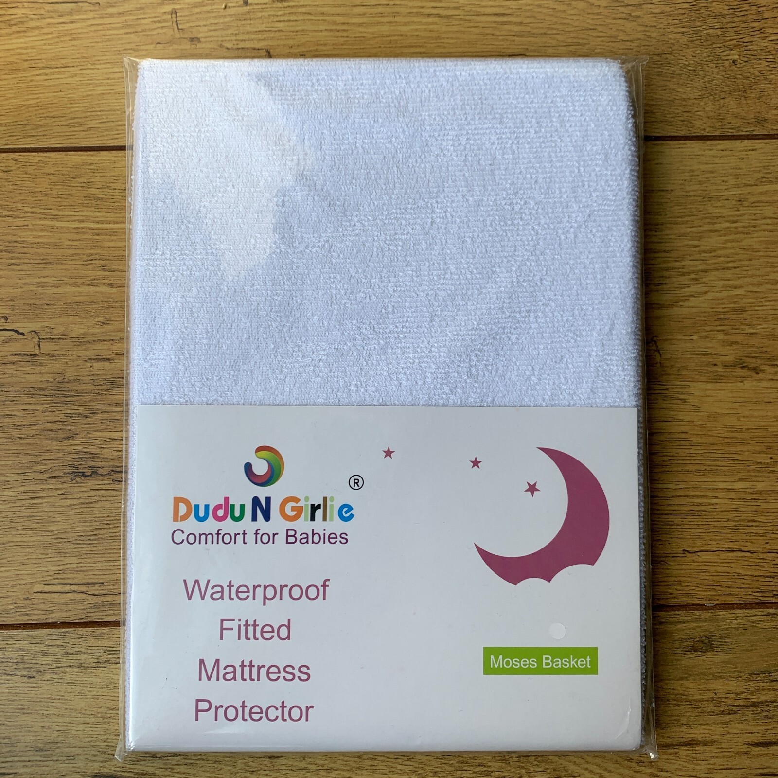 DUDU N GIRLIE Terry Cotton Waterproof Mattres Protector for Moses Basket NEW