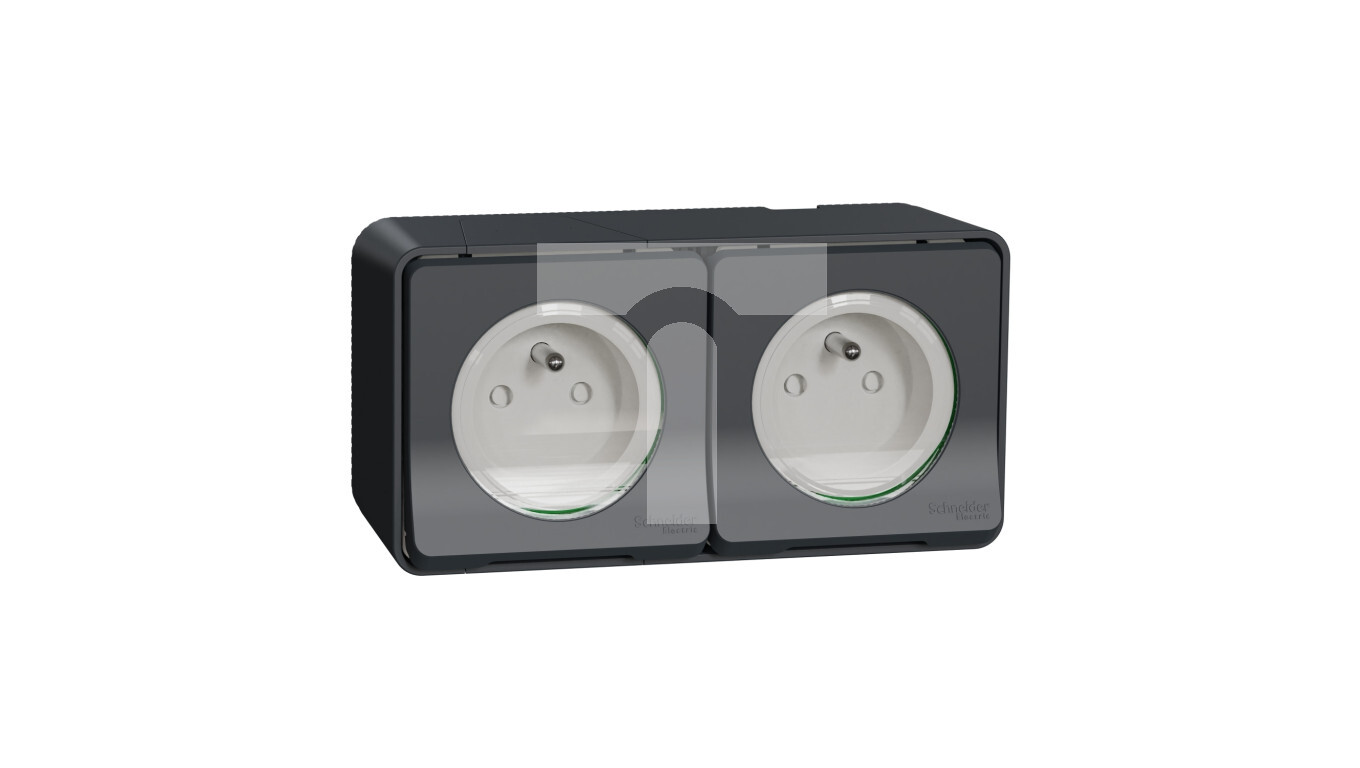 Mureva Style Socket 2P+PE double anthracite MUR36028 /T2UK
