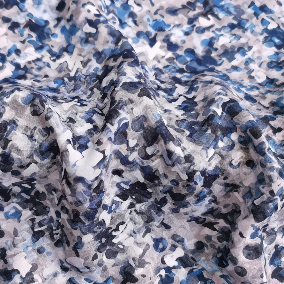 1yard X 1.4meter Abstract Geometric Poplin Soft Viscose Fabric For Clothing - Image 3 of 4