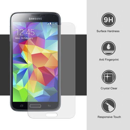Samsung Galaxy S3 S4 S5 S6 S7 Tempered Glass Screen Protector Guard Clear 1-5x - Picture 2 of 7