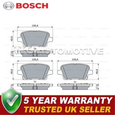 Set pastiglie freno posteriori Bosch adatte a Vauxhall Insignia 2017-2024 #2 13517694