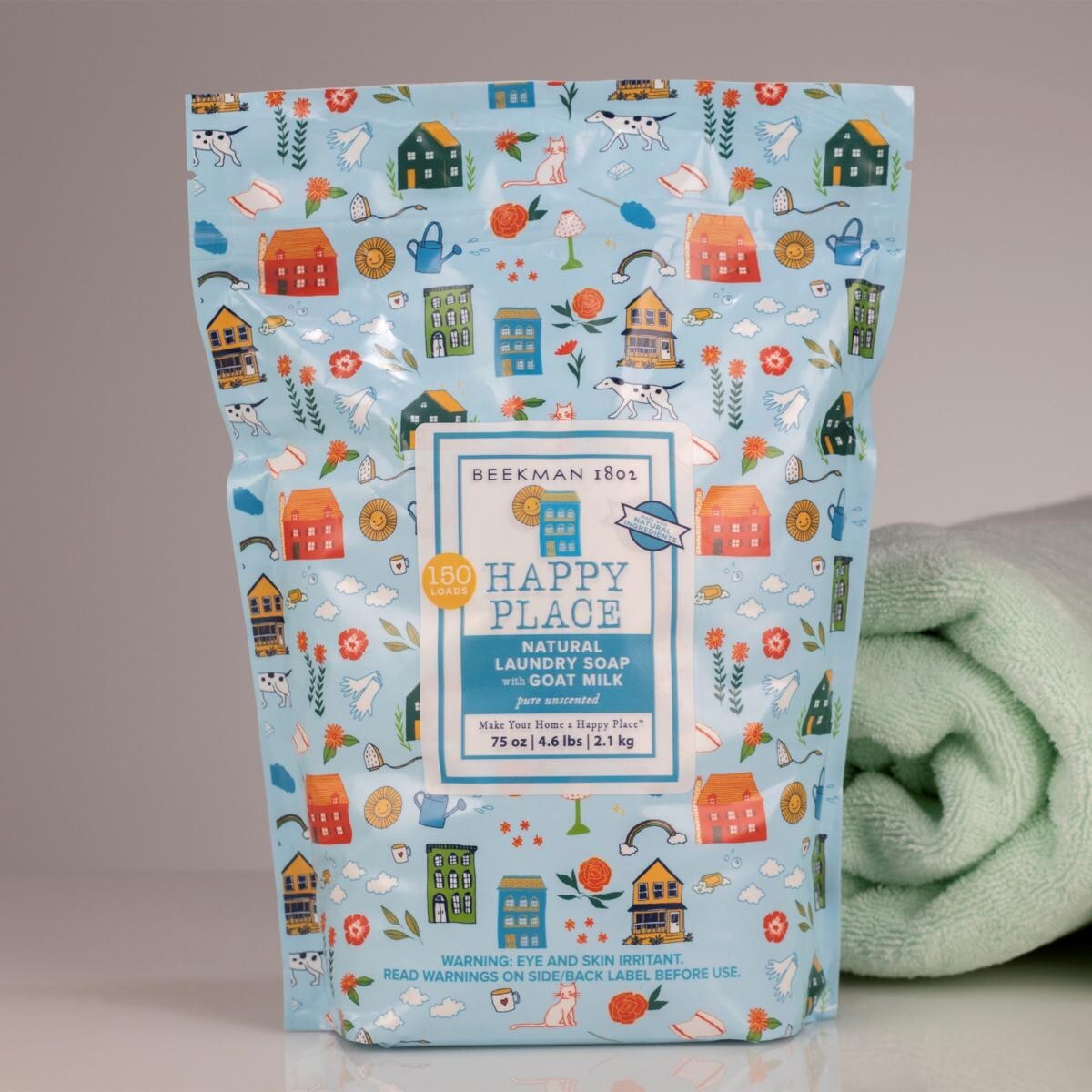 Beekman 1802 Happy Place Goat Milk Laundry Soap Pure Unscented 75 oz