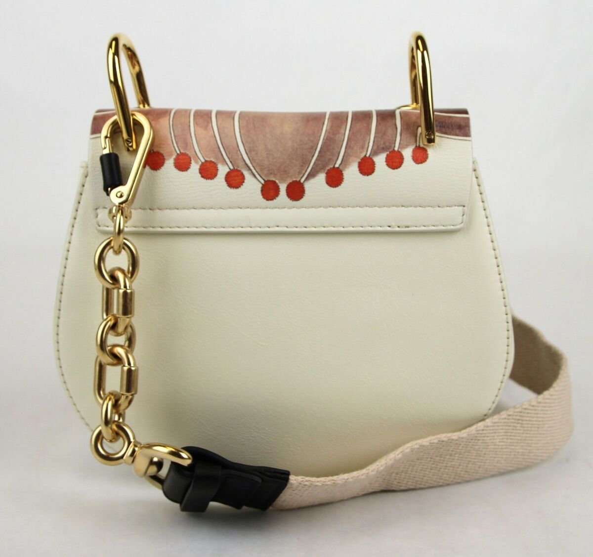 New Chloe Multi-Color Leather Bijou Eyes Print Small Drew New Chloe Multi-Color Leather Bijou Eyes Print Small Drew