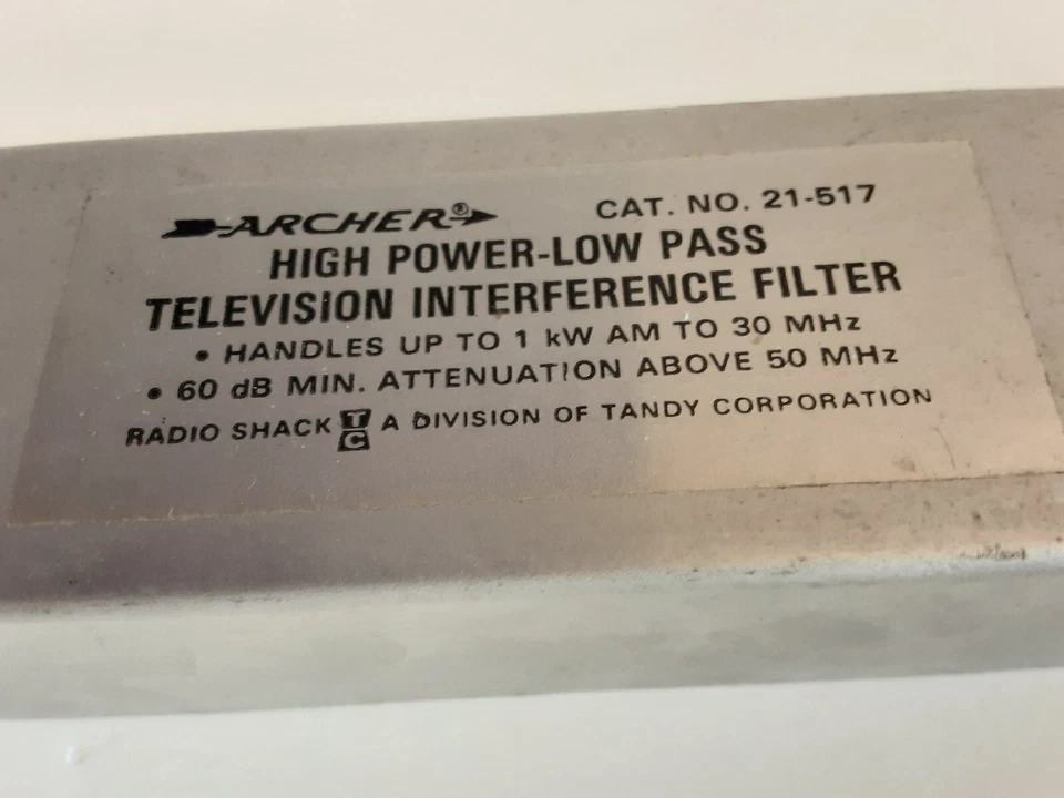 Vintage Radio Shack Archer Television Interference Filter 21-517 - Image 2 of 4