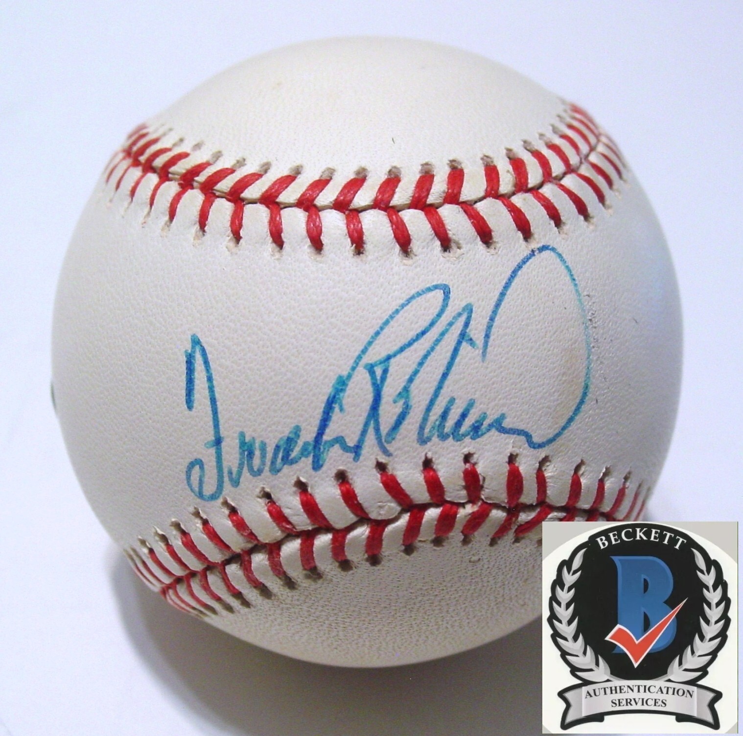 Frank Robinson Autographed Signed Baltimore Orioles / American League AL Baseball - BAS Beckett 