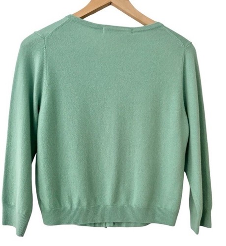 74 Boden sea foam Blue Cashmere Jewelled embellished Cardigan Limited Edition US - Picture 3 of 8