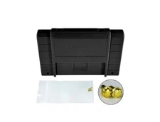 Super Nintendo [SNES] Solid Black Game Cartridge Shell (Made in USA)