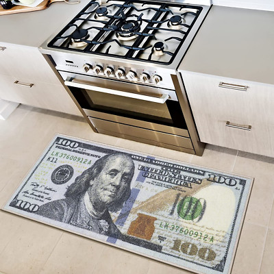 Ruler Coin Rug 100 Dollar Bill Money Runner Rug 22