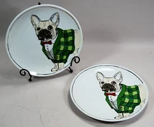 The Cellar French Bulldog 9" Plates Macy's Exclusive Set of 2
