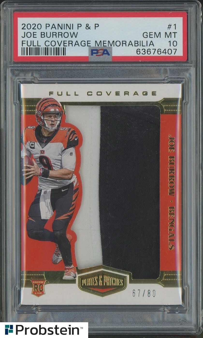 Joe Burrow Panini Plates & Patches Full Coverage Memorabilia #FC1 Base