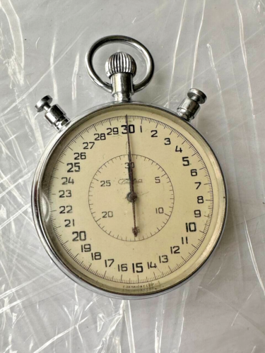 1960s SLAVA Soviet Soviet stop watch stopwatch Chronometer 20 Jewels -144 - Picture 5 of 13