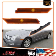 For 2006-2009 Ford Fusion & Mercury Milan Amber Lens Front Side Marker Lights 2X