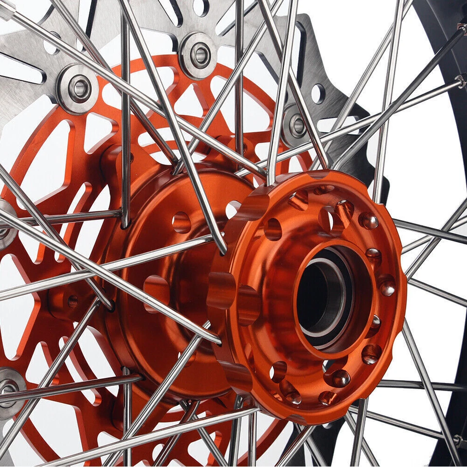 Kit de soporte de rotores de ruedas Supermoto de 17" para EXC SX XCW EXC-F XC SXS SXF 125-530 Foto 4 de 4