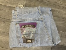 Vintage Lee Jeans Relaxed Fit Women  s Junior Size 13 M Tapered Leg USA NWT