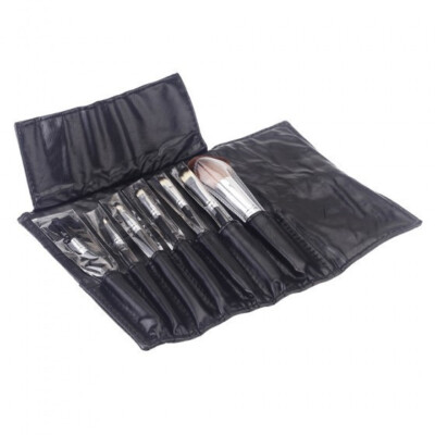7 Stück Make-up Pinsel Set Rouge Gesichtspuder Foundation Lidschatten mit Etui Geschenk