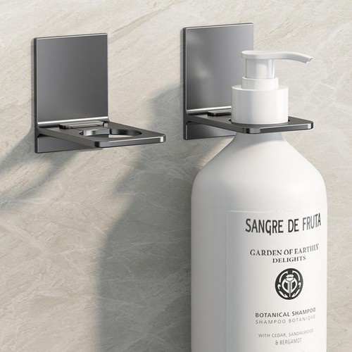 1pcs Shampoo Bottle Shower Hanger No-Drilling Wall Mounted Holder for Body Wash