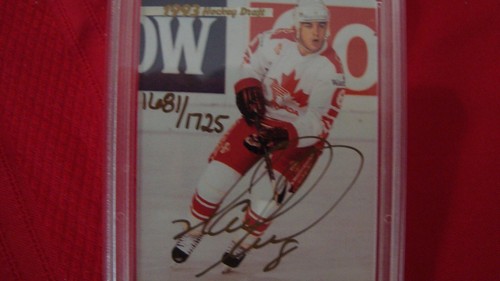1993 94 Classic Hockey Draft Mark Recchi 1681/1725 Autograph Slabbed/Graded - Picture 2 of 9