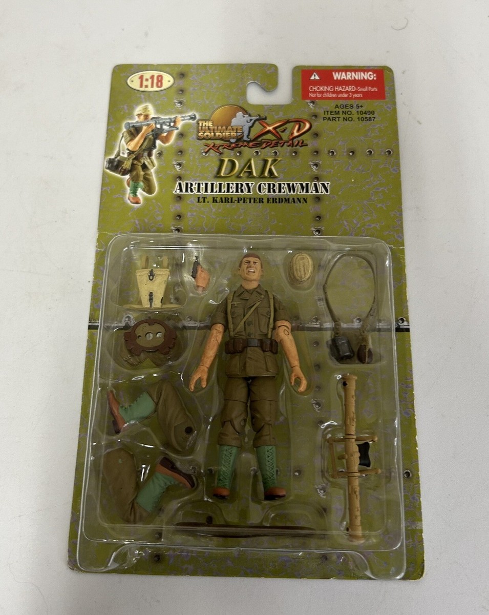 21st Ultimate Soldier XD 1:18 DAK ARTILLERY CREWMAN Lt. Karl