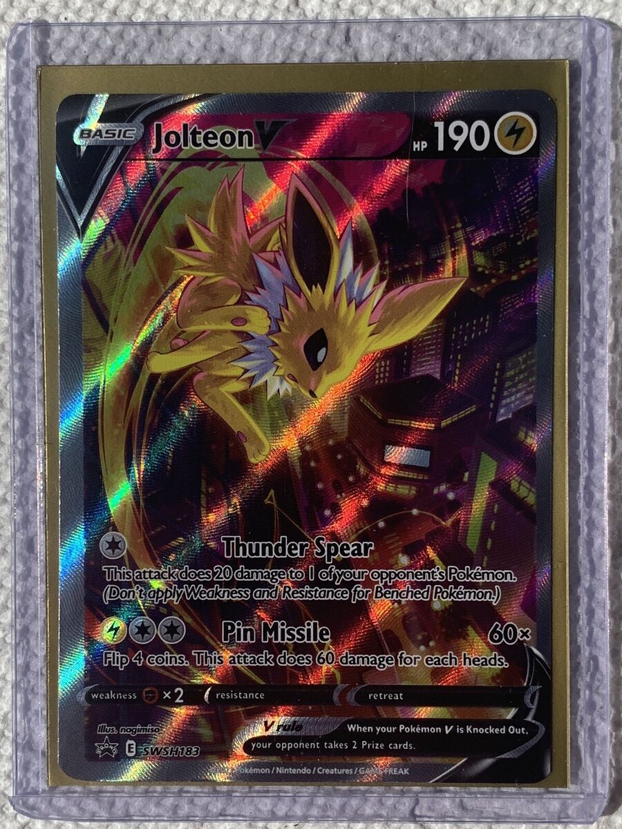 Jolteon V SWSH183 Black Star Promo Alt Art Pokémon TCG Jolteon V SWSH183 Black Star Promo Alt Art Pokémon TCG