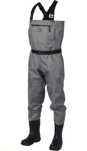 BASSDASH 3D Boot Foot Game Wader Ultra High Strength Nylon Medium King 8-9 Grey - Picture 4 of 10